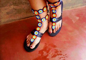 Sexy Kenyan Gladiator Sandals