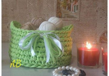 Knitted basket