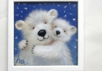 A picture made of wool