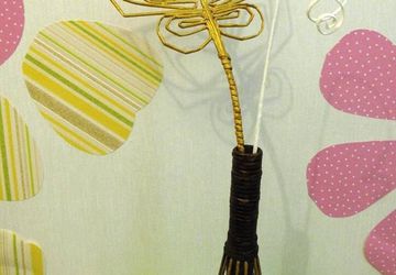 A vase and a butterfly "Magic Paper"