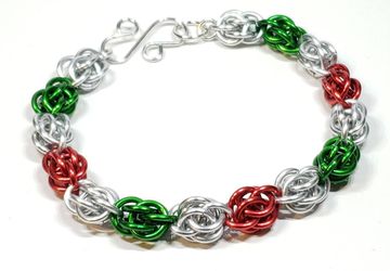Christmas Chainmaille Bracelet