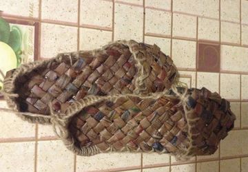 Straw shoes "Talisman"