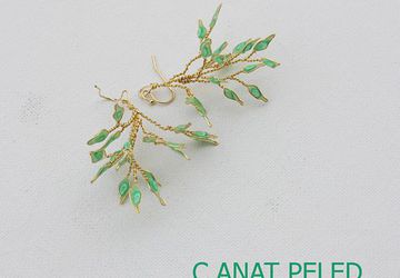 Branch earrings, Green earrings, St. Patrick earrings.
