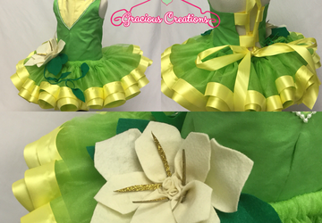 Custome tutu sets. Princess Tiana inspired