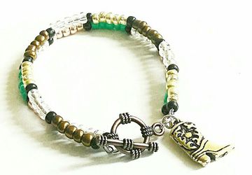 Beaded cowgirl bracelet