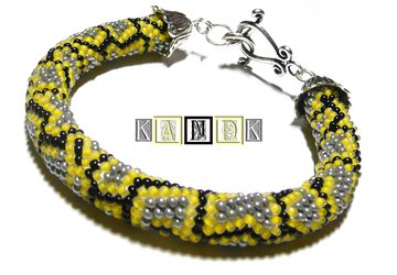 "Yellow python" bracelet