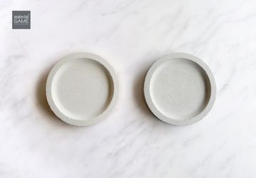 Concrete coaster | Minimalist | Pink/Grey | Harmony color | Simple | House warming gift | Home decor | Unique