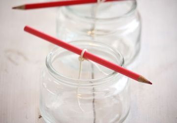 Homemade candles