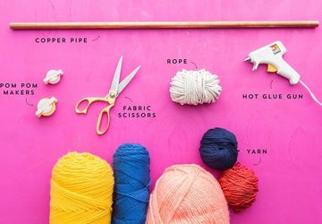 DIY Tassel Pom Pom Wall Hanging