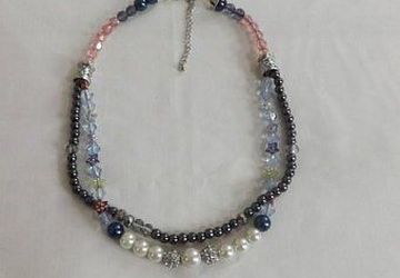 Swarovski double length glass pearl 18" necklace