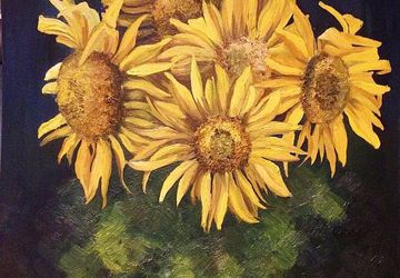 A painting "Sunflowers"