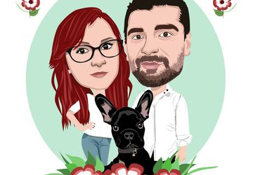 Custom Digital Portrait - Flowers Portrait