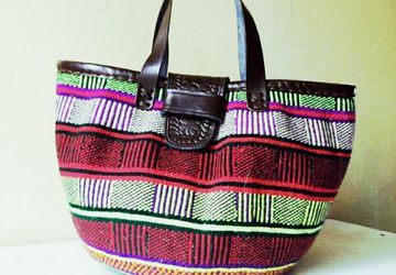 African handwoven Masai bag