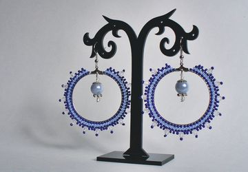 Earrings "Snowy daydream"
