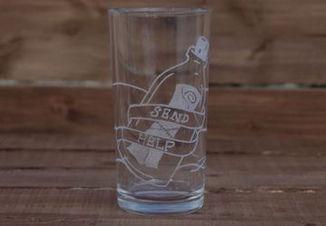 Message In A Bottle Drinking Glass
