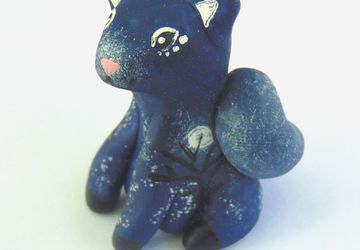 Mini Night Sky Cat Sculpture