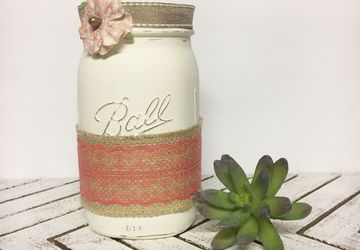 Rustic Mason Jar, Mason Jar Kitchen Decor, Mason Jar Utensil Holder, Mason Jar for Kitchen, Mason Jar Kitchen Storage, Mason Jar Decor, Mason Jar Vase