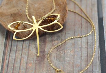 Valentines Day Gift for Her Necklaces for Women Gold Necklaces Gold Filled Dragonfly Swarovski Crystal Women Jewelry Dainty Necklaces