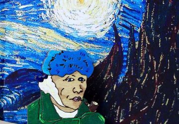 "Van Gogh" brooch