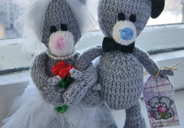 Teddy bride and groom