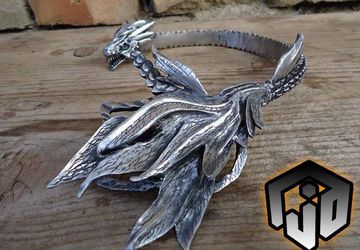 Dragon Necklace - Game Of Thrones - Khalessi Dragon Necklace - Silver Dragon Necklace - Daenerys Dragon Necklace - Dragon Jewelry