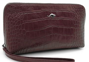 Leather cosmetics bag Cangurione 3150-012 KR/Burgundy