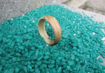 Olive wood Handmade Unique Women Wood Ring -Free shipping-