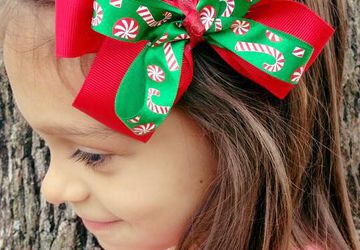 candy cane bow