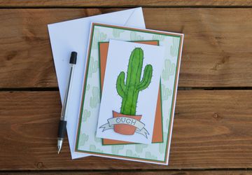 Cactus Greetings Card
