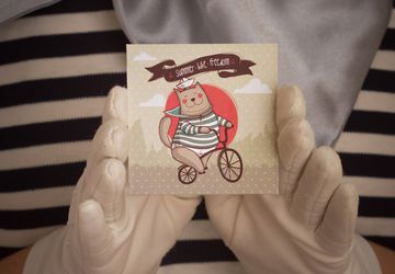 Souvenir card "Summer. Bike. Freedom"