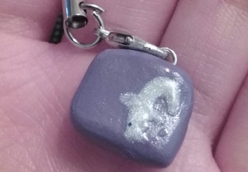 Polymer clay social media icon