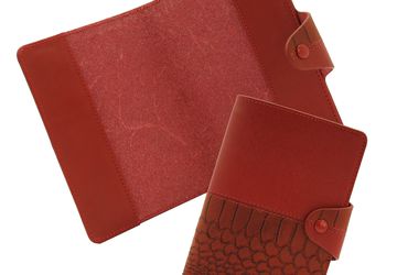 Leather passport cover Cangurione 3326-006 DP ANC Red