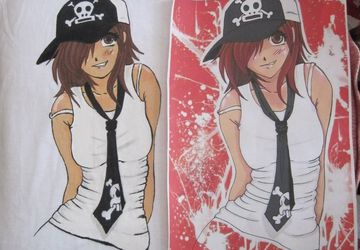 Drawing on a T-shirt