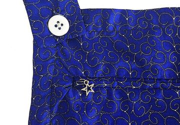 Blue African Print Dungarees