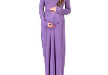 Long Sleeve Maternity Dress with Pockets | Mother Bee Maternity