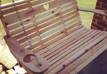 Wooden swings for the garden