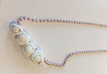 Necklace Clay Minimalist Flowers n.001