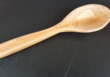 Carved pear wood spoon, Serving Spoon, Decorative Spoon, Cooking Spoon, Handmade, Made in Slovenia