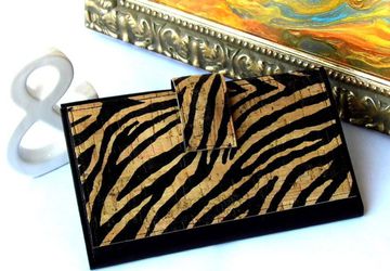 Zebra Print Travel Wallet