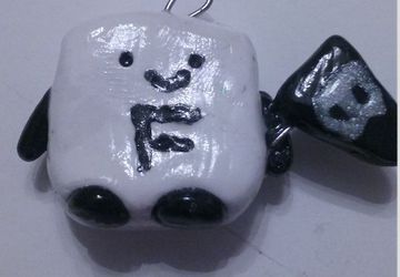 Black Friday Creature polymer clay charm