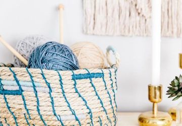 DIY basket of rope