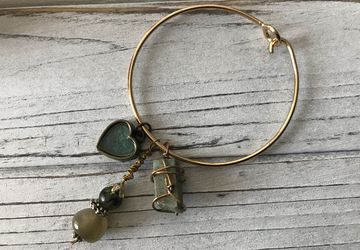 Silver, gold, rose bangles