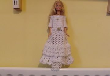 Barbie dolls pretty crochet dress