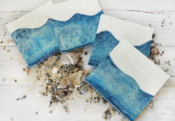 Paper Mache Sea Coasters
