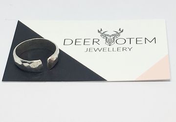 Chunky rustic sterling silver ring