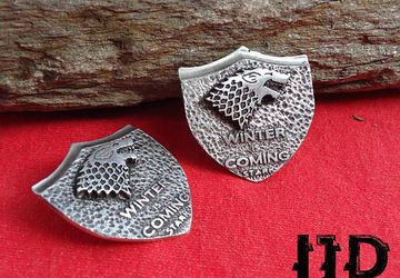 House Stark Brooch - Stark Brooch Pin - Game Of Thrones - Game Of Thrones Jewelry - Stark Emblem - Stark Sigil Brooch Pin - Winterfell Pin