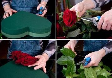 A Bouquet Of Flowers And Strawberries