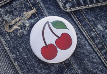 Cherry Pin Badge