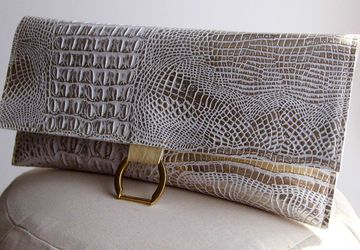 Silver Clutch Purse