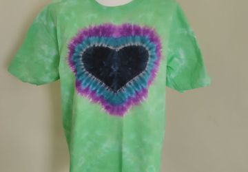 Cursed Heart Tie Dye T-shirt, Unisex Clothing, Tie Dye, Heart, Love, Boho, Hippy, Men's T-shirt, Women's T-shirt